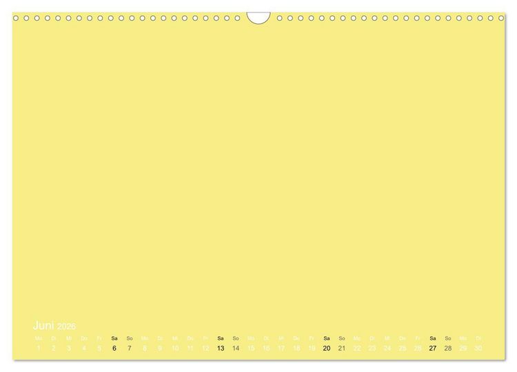 Produktbild: Bastelkalender - Gelb (Wandkalender 2026 DIN A3 quer), CALVENDO Monatskalender
