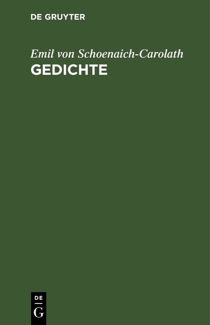 Produktbild: Gedichte