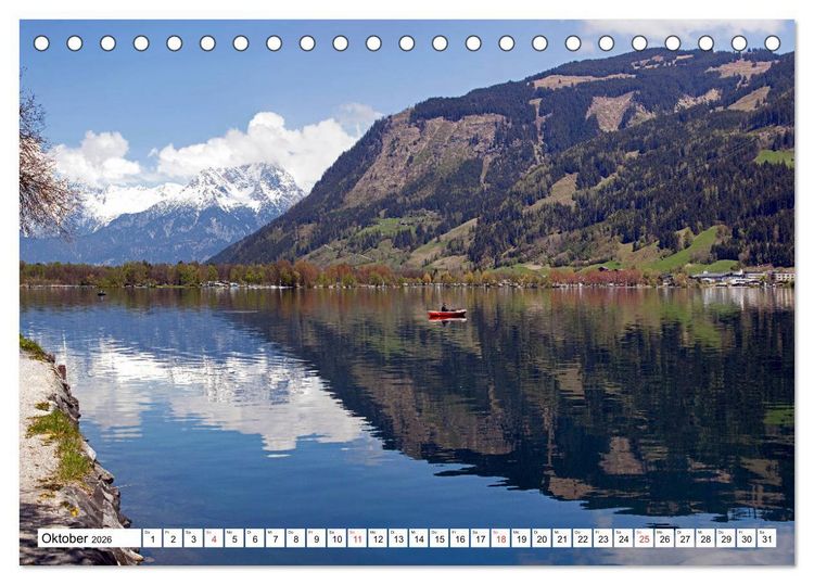Produktbild: Der Zeller See im sch&ouml;nen Salzburger Land (Tischkalender 2026 DIN A5 quer), CALVENDO Monatskalender