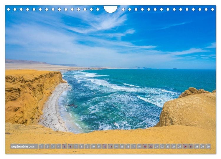 Produktbild: P&eacute;rou - Paradis dans les Andes (Calendrier mural 2026 DIN A4 vertical), CALVENDO calendrier mensuel