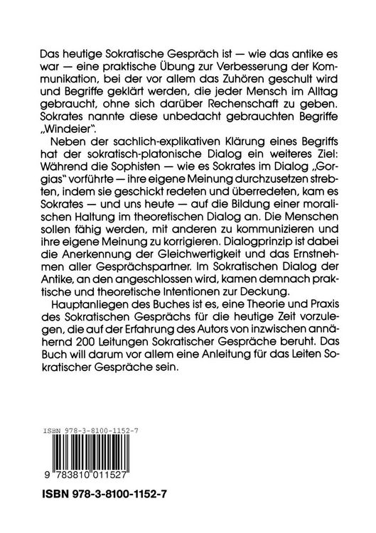 Produktbild: Das Sokratische Gespr&auml;ch in Theorie und Praxis