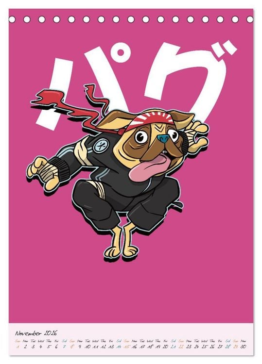Produktbild: Dangerous Animal Samurai (Desk Calendar 2026 DIN A5 portrait), CALVENDO 12 Month DeskCalendar