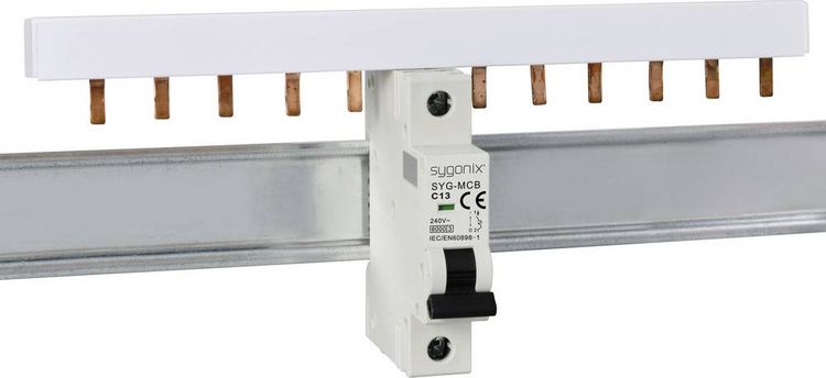 Produktbild: Sygonix SY-6440890 SYG-MCB 1P/C13/6KA Leitungsschutzschalter 1polig 13A 240 V/AC
