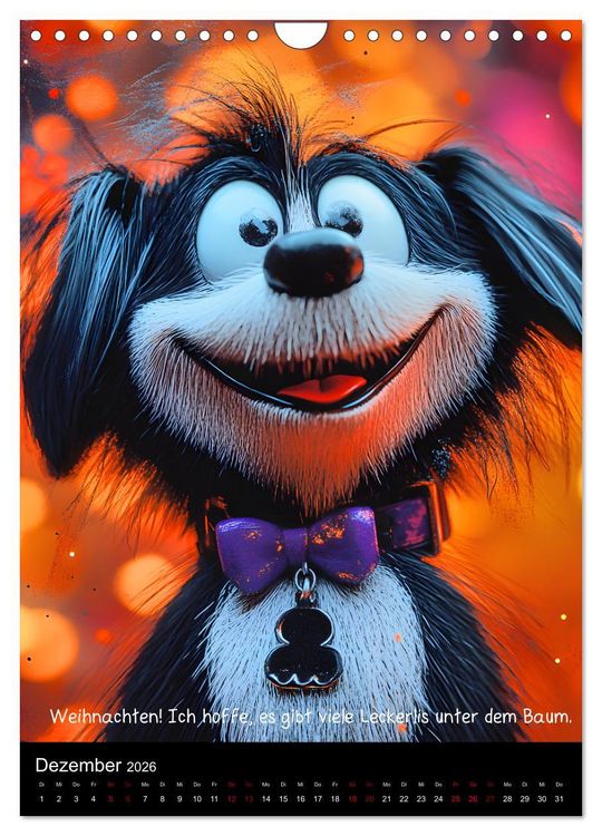 Produktbild: Good morning dog (Wandkalender 2026 DIN A4 hoch), CALVENDO Monatskalender