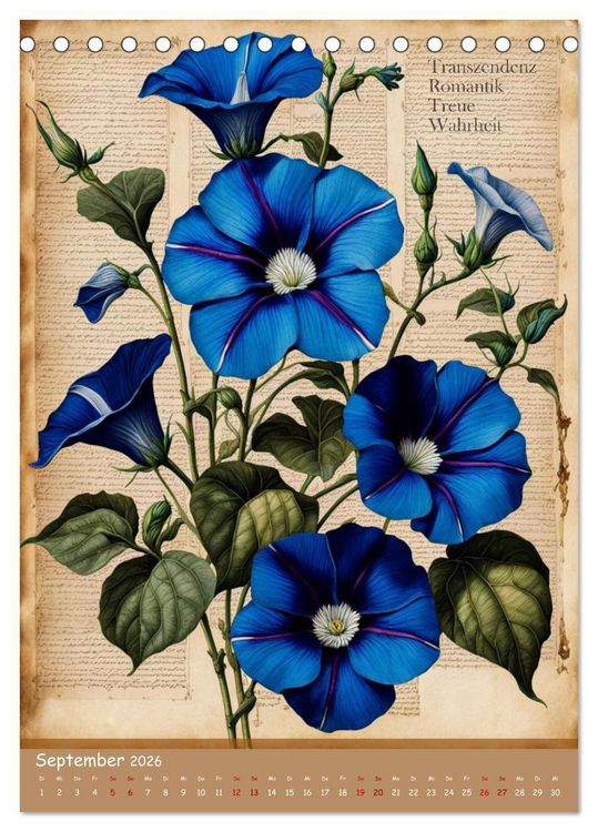Produktbild: Geburtsblume, dein florales Sternzeichen (Tischkalender 2026 DIN A5 hoch), CALVENDO Monatskalender