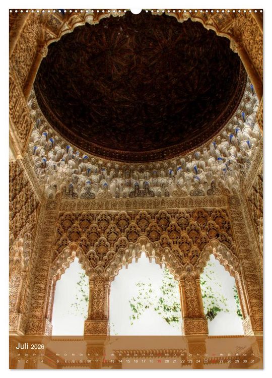Produktbild: Die Alhambra (Wandkalender 2026 DIN A2 hoch), CALVENDO Monatskalender