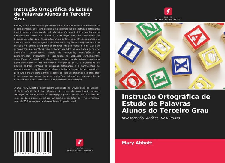 Produktbild: Instru&ccedil;&atilde;o Ortogr&aacute;fica de Estudo de Palavras Alunos do Terceiro Grau