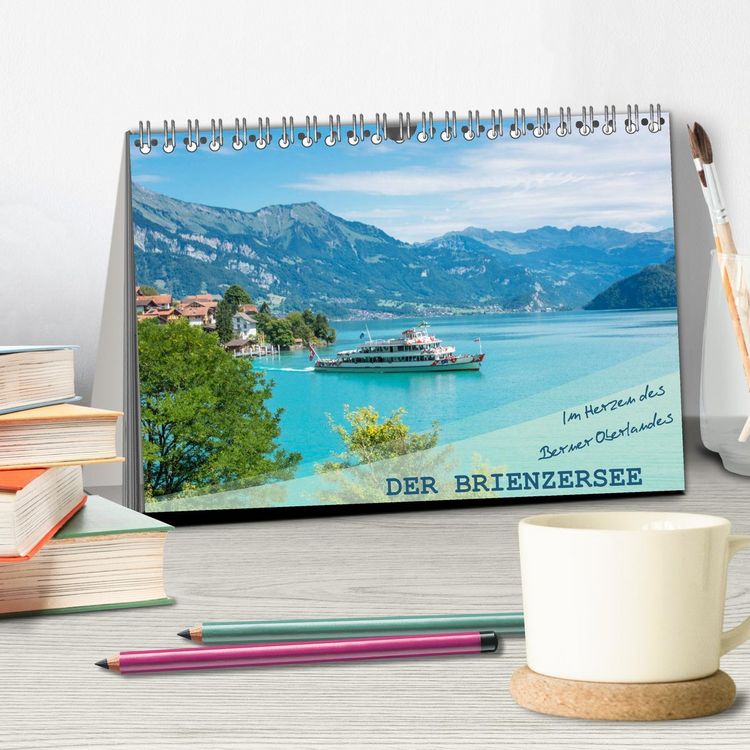 Produktbild: Der Brienzersee - Im Herzen des Berner Oberlandes (Tischkalender 2026 DIN A5 quer), CALVENDO Monatskalender