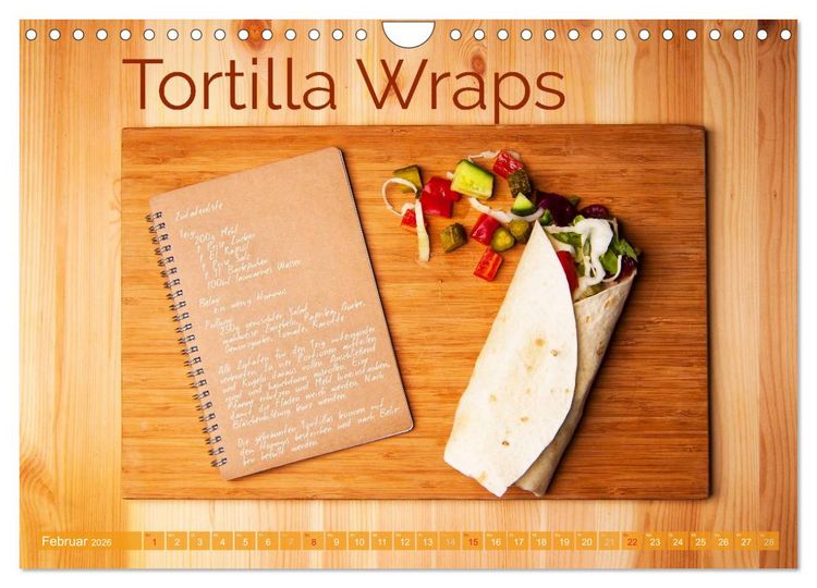 Produktbild: Einfache vegane Rezepte (Wandkalender 2026 DIN A4 quer), CALVENDO Monatskalender