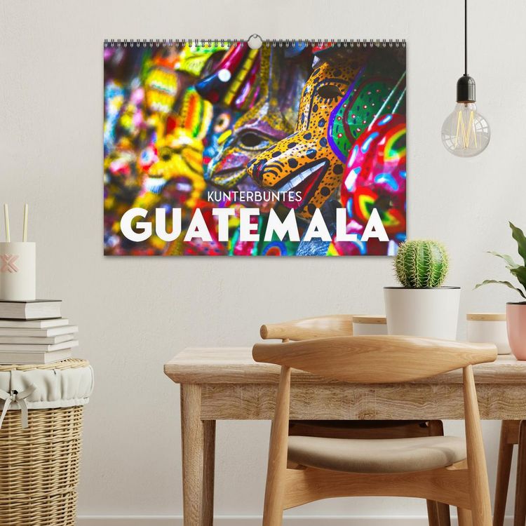 Produktbild: Kunterbuntes Guatemala (Wandkalender 2026 DIN A3 quer), CALVENDO Monatskalender
