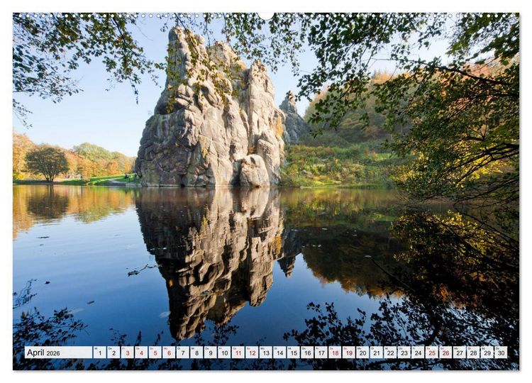Produktbild: Das Weserbergland (hochwertiger Premium Wandkalender 2026 DIN A2 quer), Kunstdruck in Hochglanz