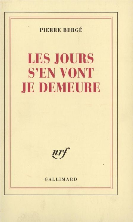 Produktbild: Les jours s'en vont je demeure