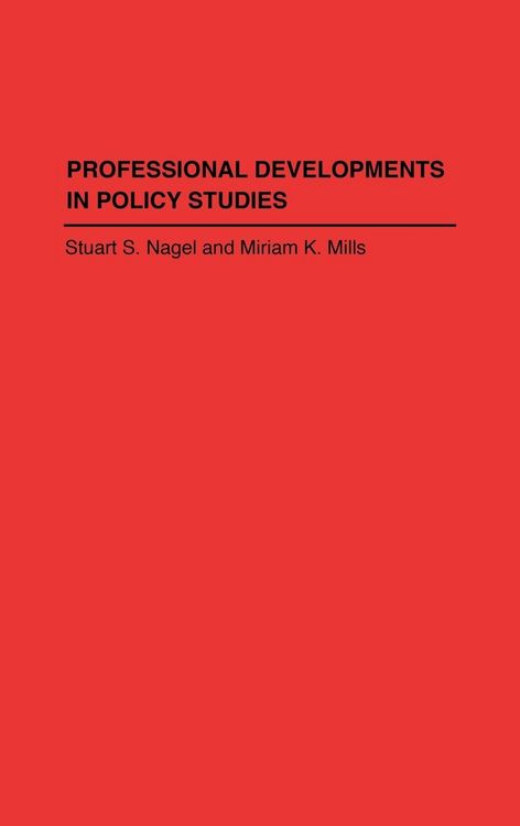 Produktbild: Professional Developments in Policy Studies