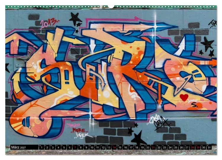 Produktbild: Streetart am Wiener Donaukanal (Wandkalender 2027 DIN A2 quer), CALVENDO Monatskalender