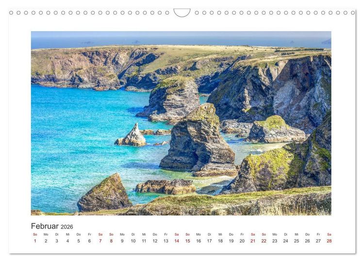 Produktbild: S&uuml;dengland - Impressionen aus dem S&uuml;dwesten von England (Wandkalender 2026 DIN A3 quer), CALVENDO Monatskalender