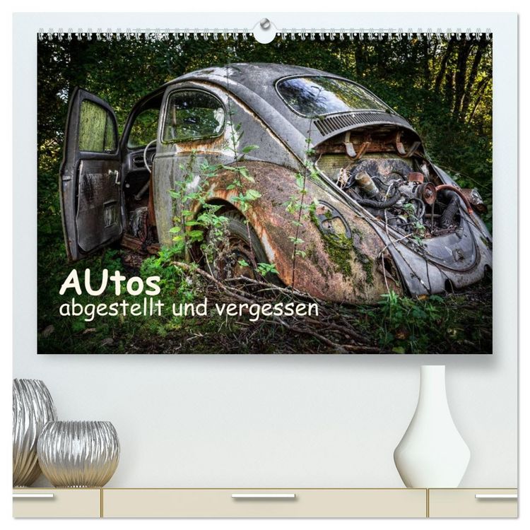 Produktbild: Autos, abgestellt und vergessen (hochwertiger Premium Wandkalender 2026 DIN A2 quer), Kunstdruck in Hochglanz