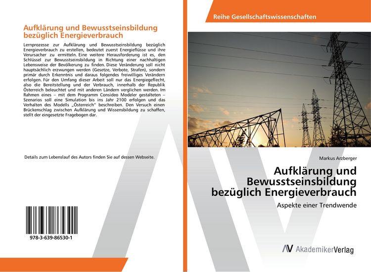 Produktbild: Aufkl&auml;rung und Bewusstseinsbildung bez&uuml;glich Energieverbrauch