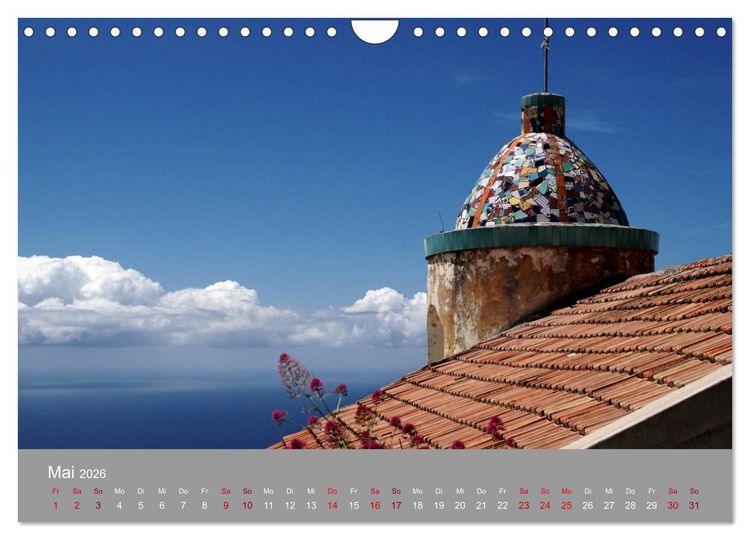 Produktbild: Traumlandschaft am Mittelmeer: Die Amalfik&uuml;ste (Wandkalender 2026 DIN A4 quer), CALVENDO Monatskalender