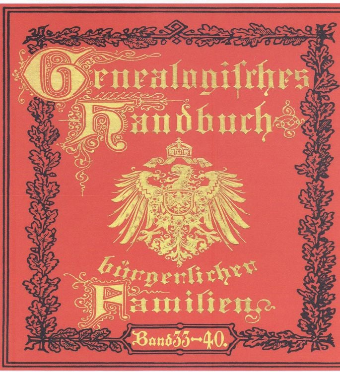 Produktbild: Deutsches Geschlechterbuch - CD-ROM. Genealogisches Handbuch b&uuml;rgerlicher Familien / Genealogisches Handbuch b&uuml;rgerlicher Familien B&auml;nde 33-40