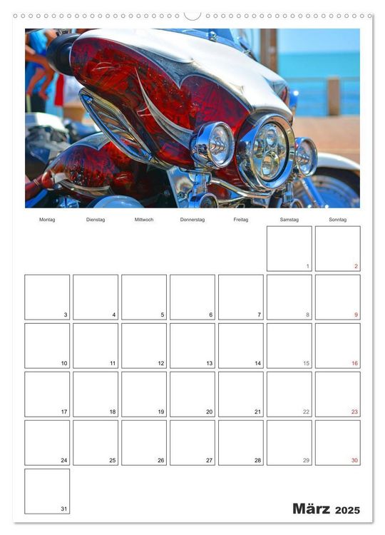Produktbild: Best of Harley-Davidson Custom-Style 2025 (hochwertiger Premium Wandkalender 2025 DIN A2 hoch), Kunstdruck in Hochglanz