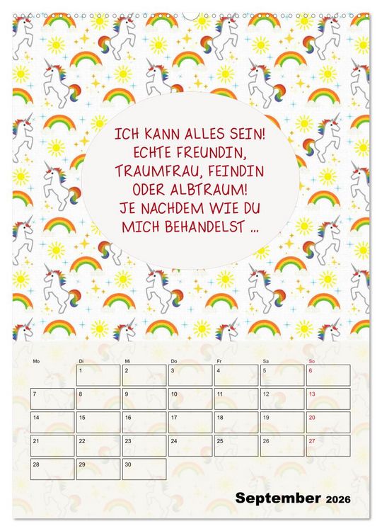 Produktbild: K&ouml;nigin &uuml;ber alles! Typokalender f&uuml;r starke Frauen (hochwertiger Premium Wandkalender 2026 DIN A2 hoch), Kunstdruck in Hochglanz