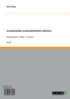 Produktbild: Grundtechniken wissenschaftlichen Arbeitens