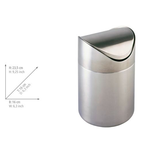 Produktbild: Kosmetikeimer Mod. Otranto Edelstahl, 3 Liter, rostfrei