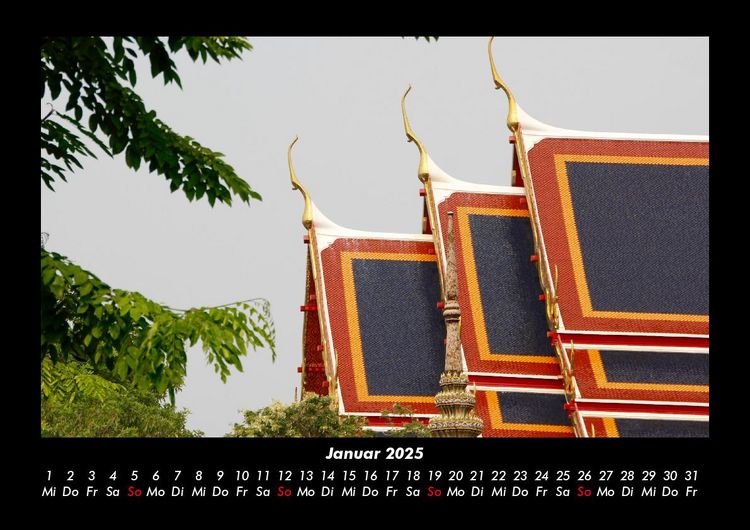 Produktbild: Tempel 2025 Fotokalender DIN A3