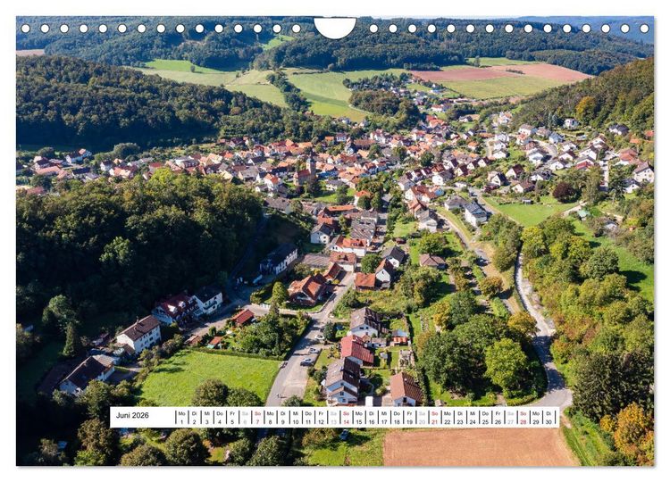 Produktbild: Die Ringgau D&ouml;rfer (Wandkalender 2026 DIN A4 quer), CALVENDO Monatskalender