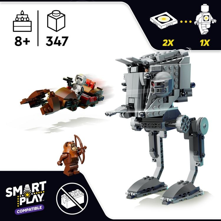 Produktbild: LEGO Star Wars 75424 SMART Play: AT-ST Angriff auf Endor, Spielzeug ab 8