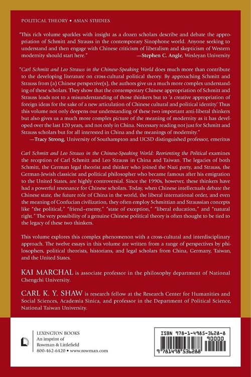 Produktbild: Carl Schmitt and Leo Strauss in the Chinese-Speaking World