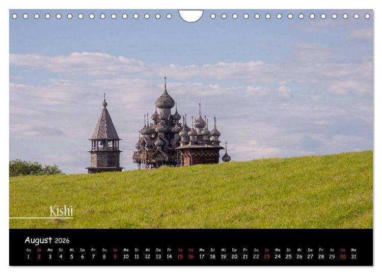 Produktbild: Von Moskau nach St. Petersburg (Wandkalender 2026 DIN A4 quer), CALVENDO Monatskalender
