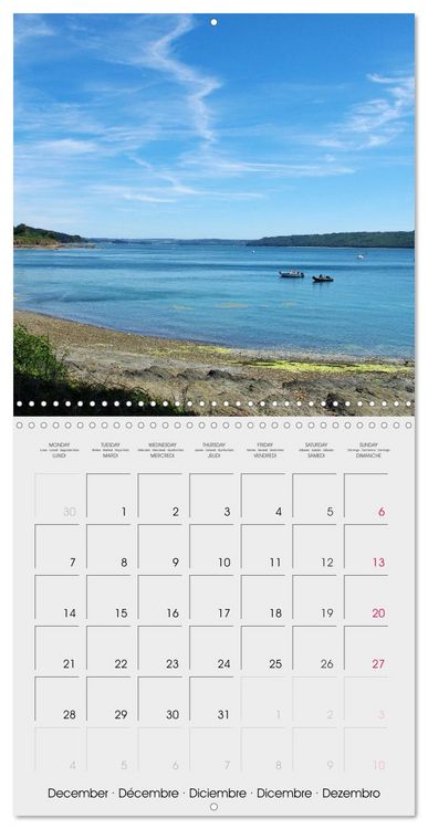 Produktbild: Balade en Finist&egrave;re (Calendrier mural carr&eacute; 2026 30x30 cm) Calendrier double avec une page pour vos prises de notes