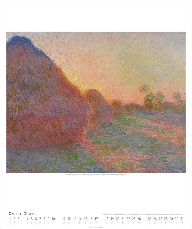 Produktbild: Claude Monet Kalender 2027