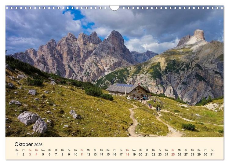 Produktbild: Sextner Dolomiten (Wandkalender 2026 DIN A3 quer), CALVENDO Monatskalender