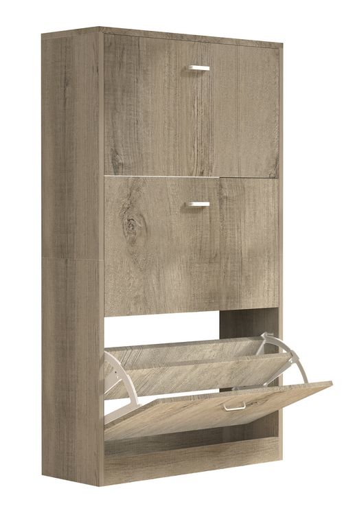 Produktbild: Holz Regal Schuhschrank Schuhkipper Serie Sipos L