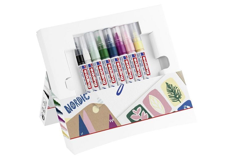 Produktbild: Edding Acrylmarker Acrylic 5300+5100 nordic 8er Starter Set