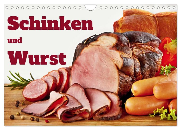 Produktbild: Schinken und Wurst (Wandkalender 2026 DIN A4 quer), CALVENDO Monatskalender