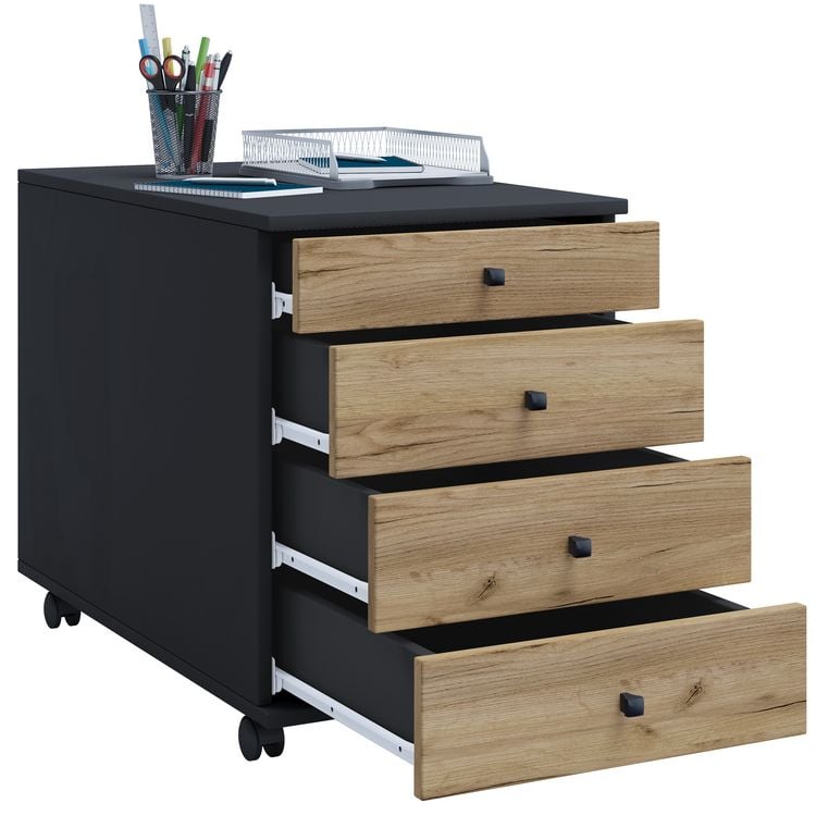 Produktbild: Rollcontainer B&uuml;rocontainer Schublade Lona 50 cm
