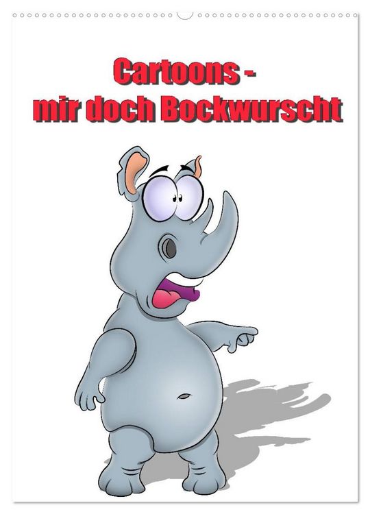 Produktbild: Cartoons - mir doch Bockwurscht (Wandkalender 2026 DIN A2 hoch), CALVENDO Monatskalender