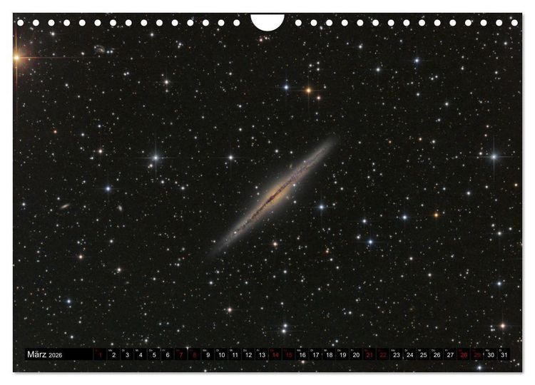 Produktbild: Galaxien im Universum (Wandkalender 2026 DIN A4 quer), CALVENDO Monatskalender