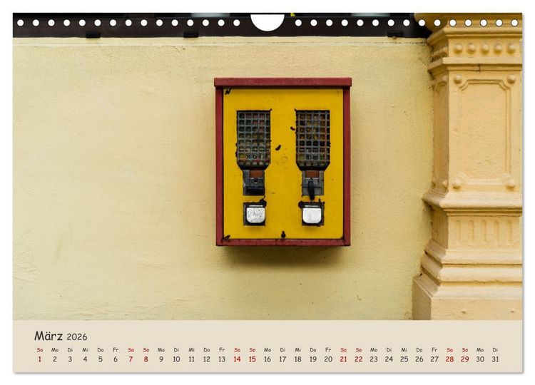 Produktbild: Kaugummiautomaten (Wandkalender 2026 DIN A4 quer), CALVENDO Monatskalender