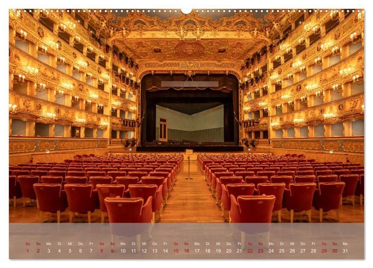 Produktbild: Teatro La Fenice (hochwertiger Premium Wandkalender 2026 DIN A2 quer), Kunstdruck in Hochglanz