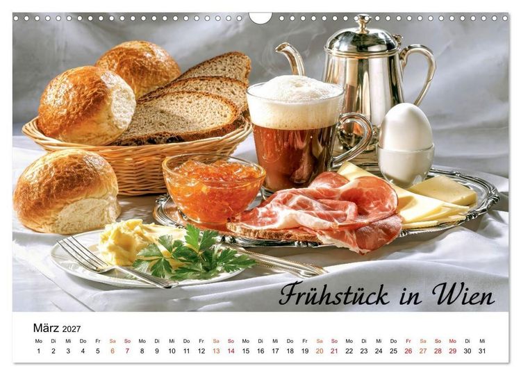 Produktbild: Fr&uuml;hst&uuml;cksreise durch Europa (Wandkalender 2027 DIN A3 quer), CALVENDO Monatskalender