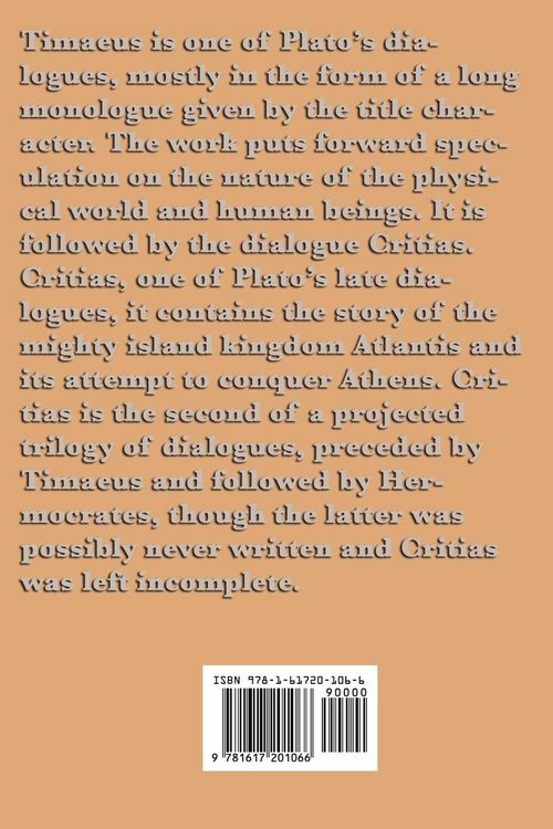 Produktbild: Timaeus and Critias