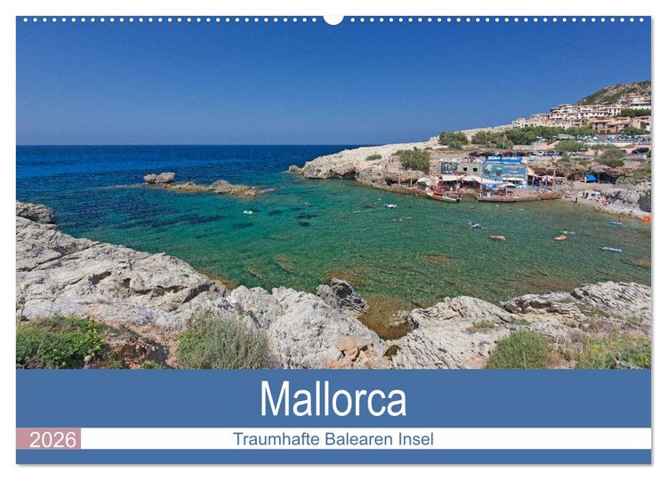 Produktbild: Mallorca - Traumhafte Balearen Insel (Wandkalender 2026 DIN A2 quer), CALVENDO Monatskalender