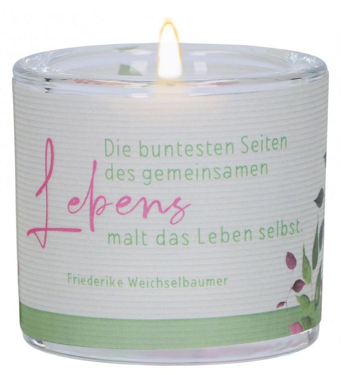 Produktbild: Glaswindlicht zum Ehejubil&auml;um - Gemeinsames Leben