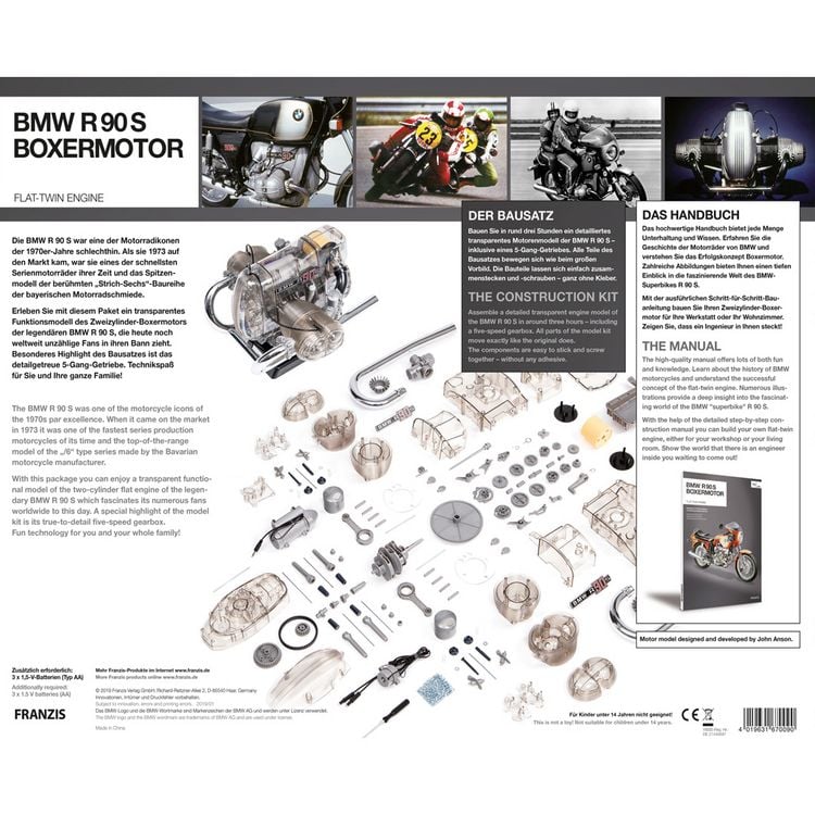 Produktbild: FRANZIS 67009 - BMW R 90 S Boxermotor - Facelift 2026