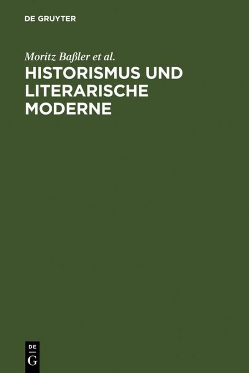 Produktbild: Historismus und literarische Moderne