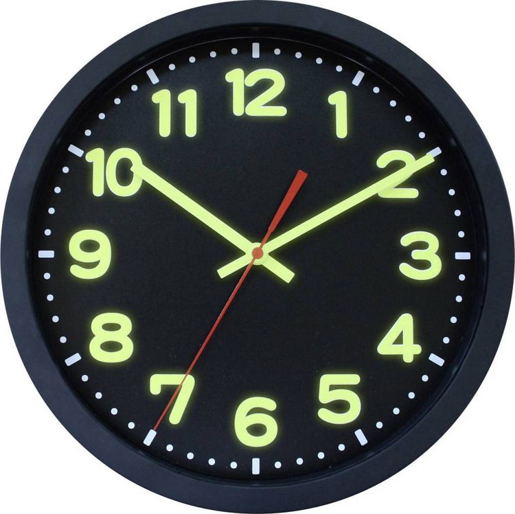Produktbild: EuroTime 53861-05 Funk Wanduhr 30cm x 50mm Schwarz